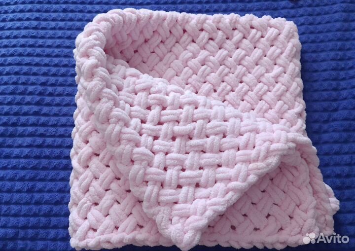 Плед детский вязаный