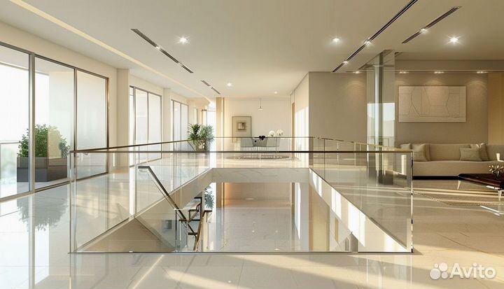 Лестница с реечным ограждением