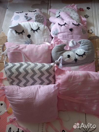 Бортики в детскую кроватку бу