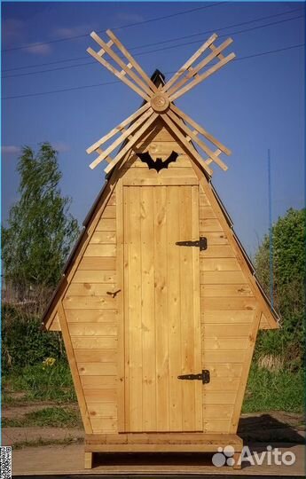 Дачный туалет деревянный ACC333