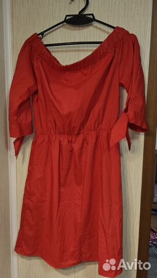 Платье женское летнее красное 44-46