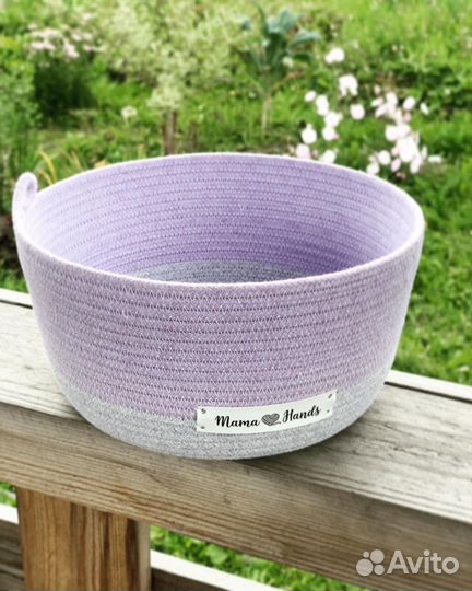 Корзинка из хлопкового шнура