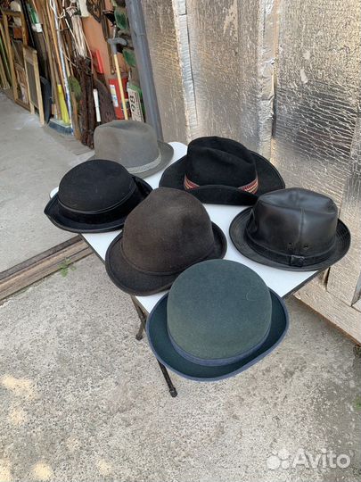 Винтажная мужская фетровая шляпа