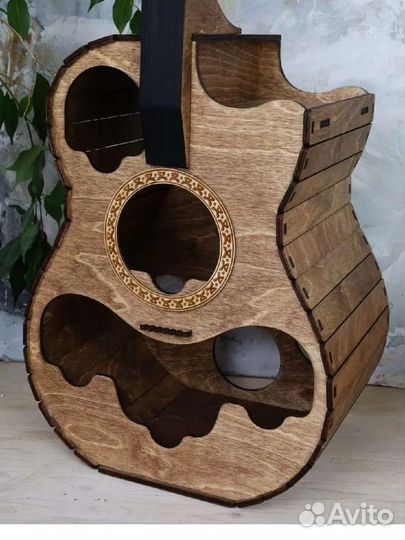 Мини бар Гитара, держатель для бутылок