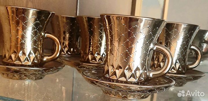 Чашка с блюдцем новая