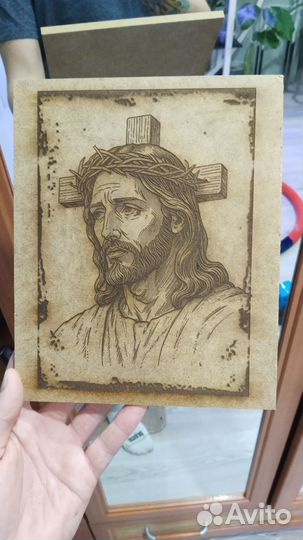 Икона на лазерном станке