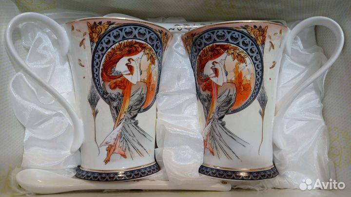 Подарочный набор кружек и ложек