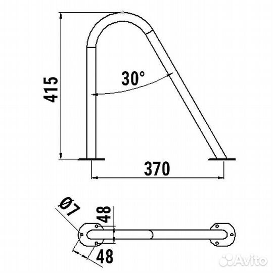 Леер 2шт. для лодки, катера 030106T
