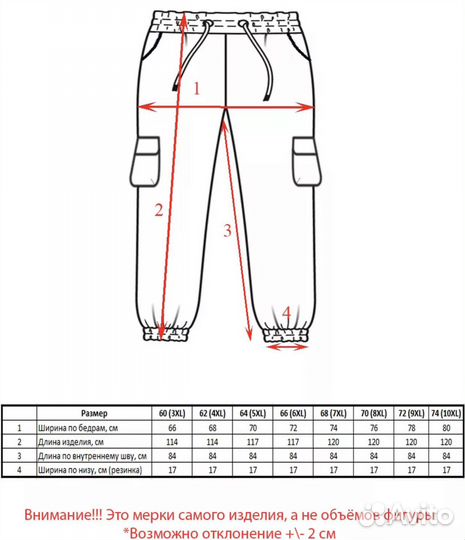 Джинсы джоггеры большого размера 3xl-7xl(60-68)