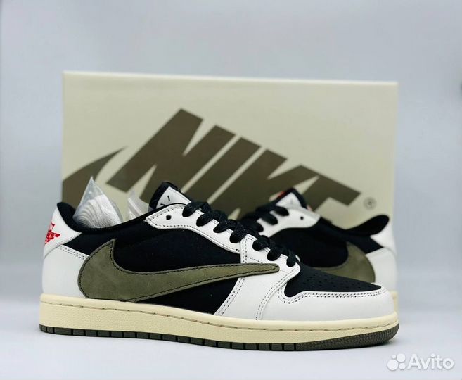 Кроссовки Nike air jordan 1 travis scott