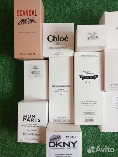 Тестеры парфюмерия женские мужские