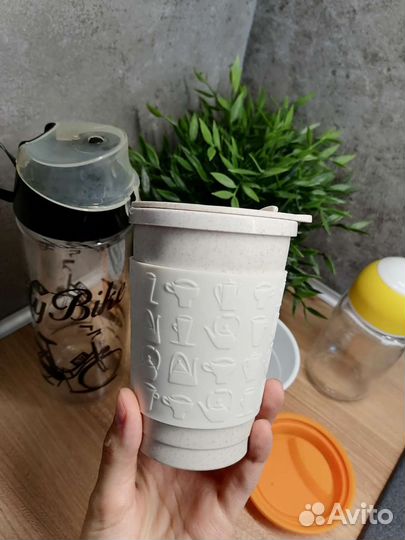 Кружка для кофе чая, бутылка, банка таблетница