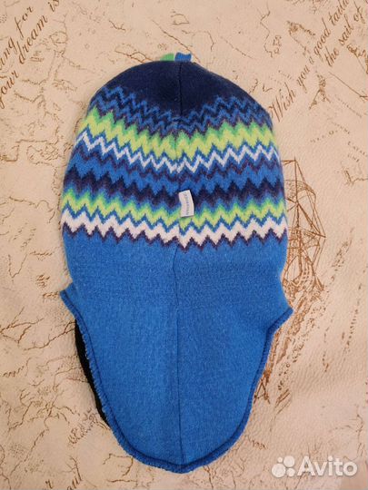 Шапка шлем для мальчика зима 44-46р