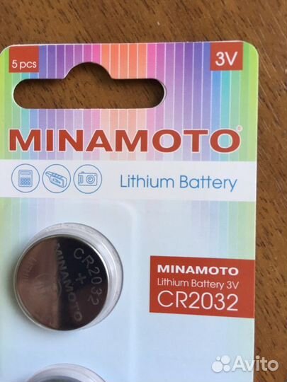 Литиевые батарея CR2032