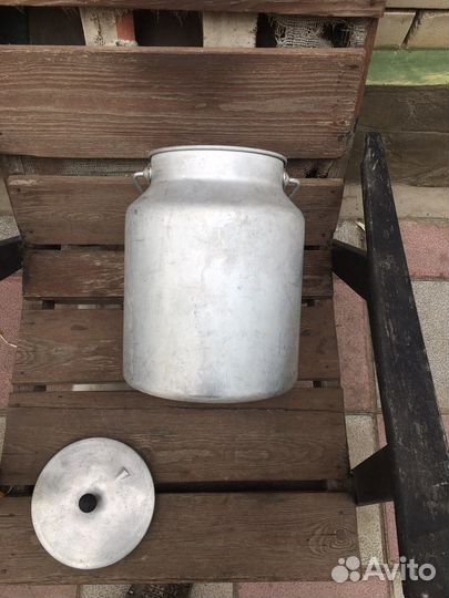 Кастрюля алюминия бидон молочный