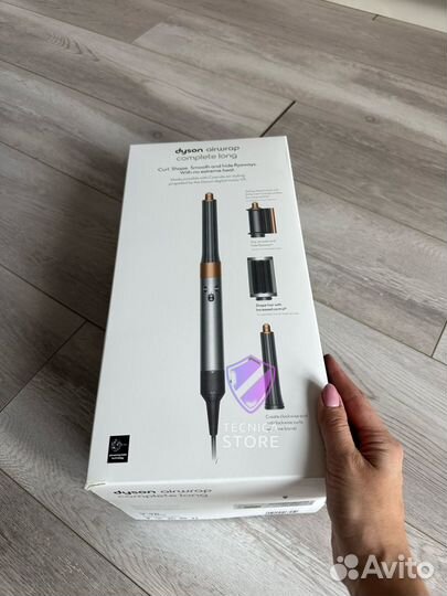 Dyson airwrap long hs05 яркий никель медь новый