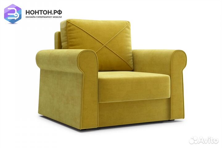 Кресло еврокнижка Лира горчичное