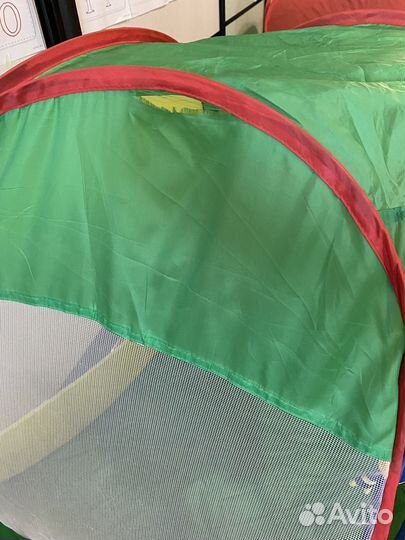 Тоннель и палатки