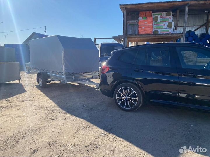 Прицеп для вело и мото техники с тентом аэро 150см