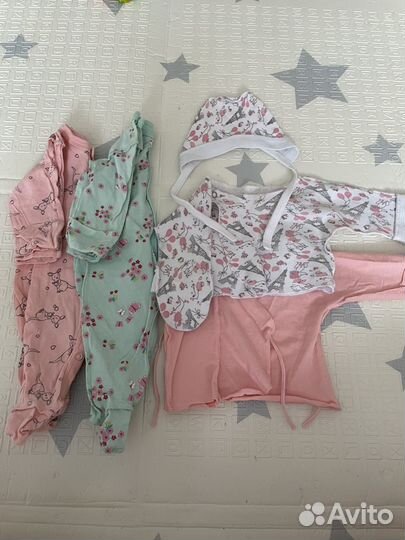 Детские вещи пакетом на девочку 50-68