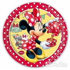 Тарелка 20см Минни Кафе/8шт