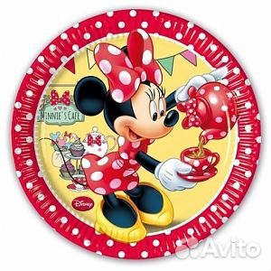 Тарелка 20см Минни Кафе/8шт