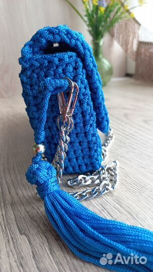 Сумка-клатч вязаная ручной работы 