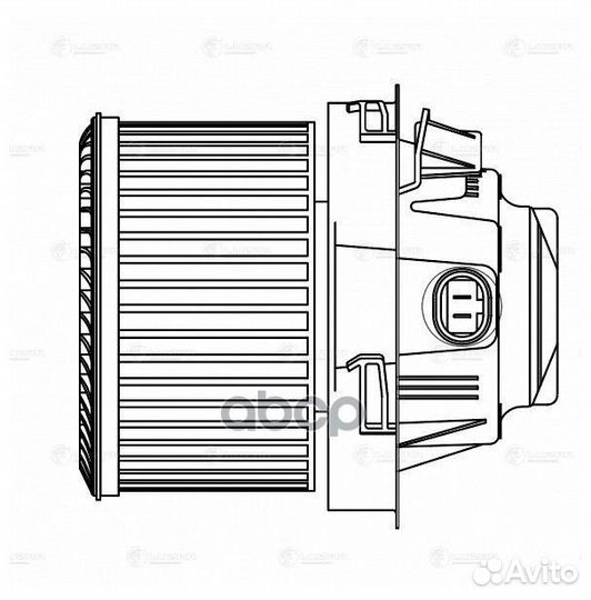 Э вентилятор отоп. для а м Peugeot 207 (06) (L