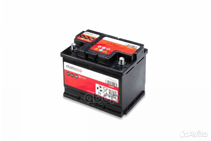 Аккумулятор;АКБ metaco 63ач 640А 242х175х190 (R)