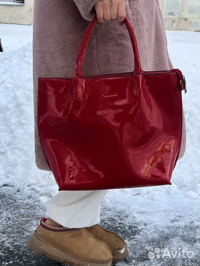 Cумка chloe лакированная