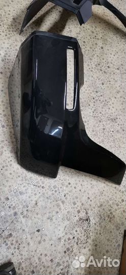 Накладки переднего бампера mitsubishi pajero 4