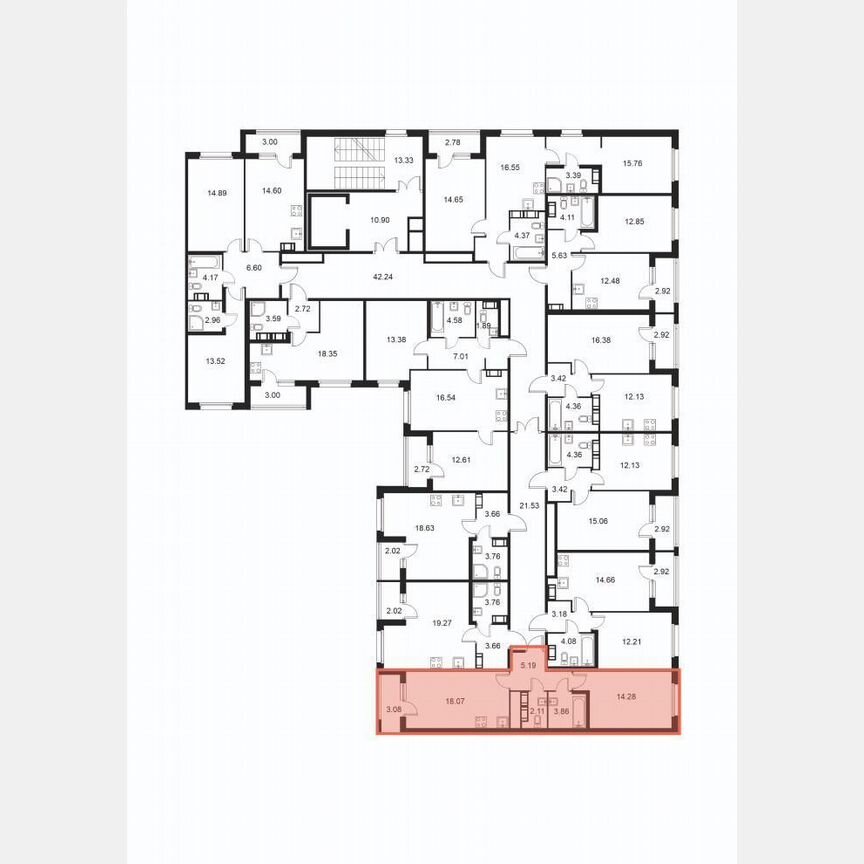 1-к. квартира, 44,9 м², 3/9 эт.
