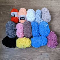 Пряжа плюшевая нитки для вязания Yarn art Dolce