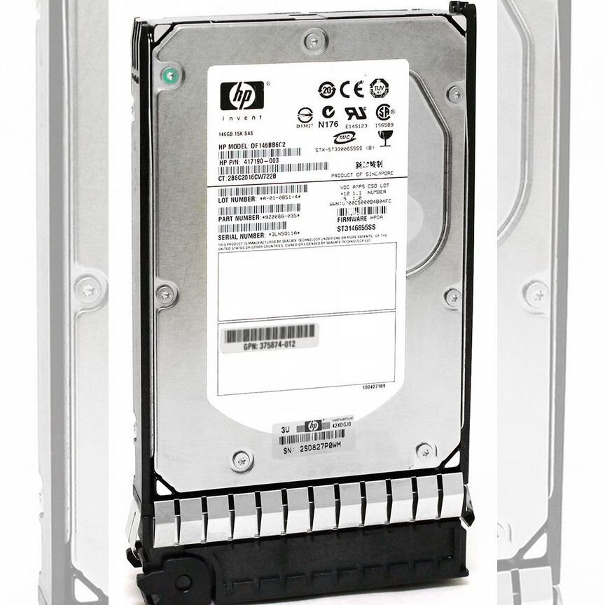[DF146BB6C2] Жесткий Диск Hp 146gb Sas 3,5" Hdd Df146bb6c2
