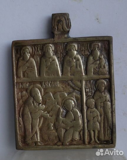 Меднолитая икона Избраные Святые