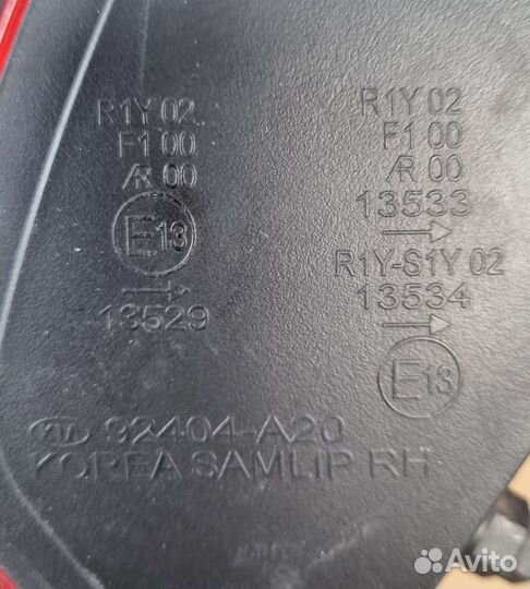 Правый Фонарь задний Kia ceed (2012-2018)