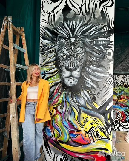 Граффити, роспись стен, художник