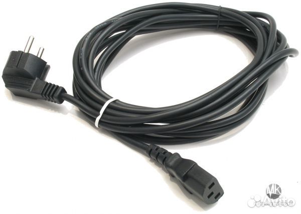 Кабель питание компьютера принтера приставки