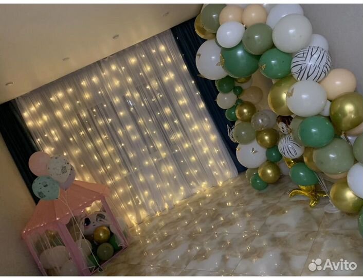 Гирлянда занавес