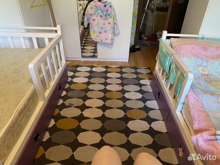 Кроватки с матрасами 143*78