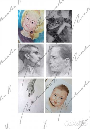 Портрет человека или домашнего питомца на заказ