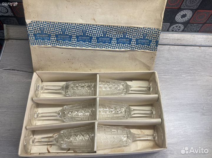 Рюмки хрусталь на ножке СССР