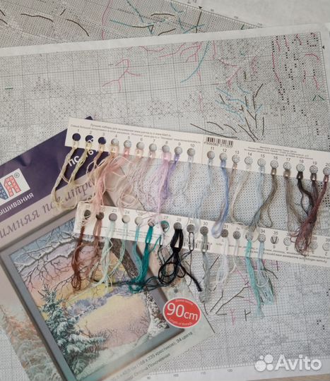 Набор для вышивания крестом остатки