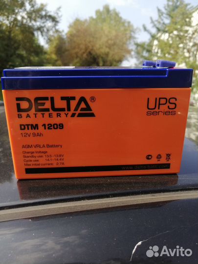 Аккумулятор delta dtm 1209