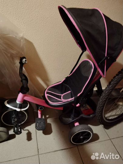 Велосипед коляска с ручкой