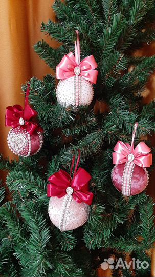 Новогодние шары ручной работы