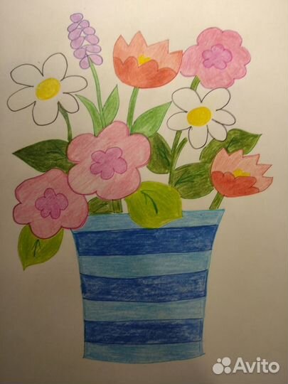 Рисунки 8 марта цветы