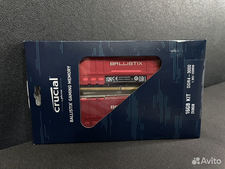 Оперативная память ddr4 crucial ballistix 2x8 3000