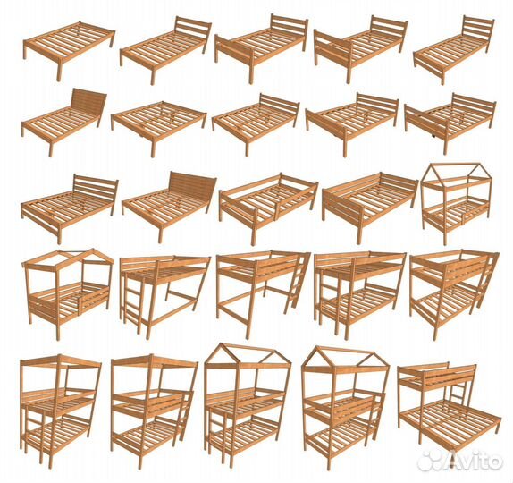 Кровать детская модель 