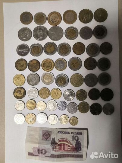 Коллекция монеты из разных стран